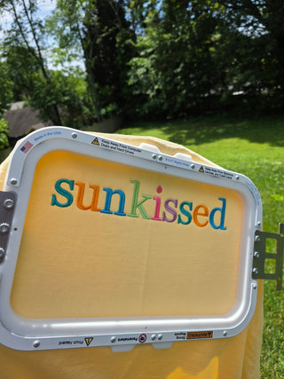 Vintage Summer Georgia Bold Serif Custom Phrase Embroidered Shirt, Merch Girls - A Blissfully Beautiful Boutique