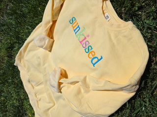 Vintage Summer Georgia Bold Serif Custom Phrase Embroidered Shirt, Merch Girls - A Blissfully Beautiful Boutique