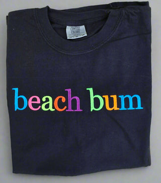 Custom Phrase in Neon Georgia Bold Serif Embroidered Shirt, Merch Girls - A Blissfully Beautiful Boutique