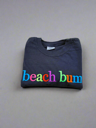 Custom Phrase in Neon Georgia Bold Serif Embroidered Shirt, Merch Girls - A Blissfully Beautiful Boutique