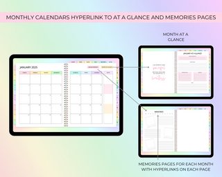 2025 Simply Elegant Digital Planner in Rainbow, Jessica Autumn - A Blissfully Beautiful Boutique