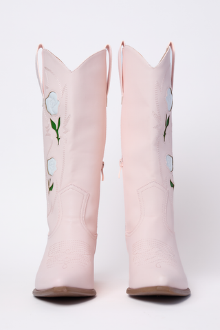 Willa Rose Pink Cowboy Boots, Pink Lily - A Blissfully Beautiful Boutique