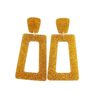 Avery Earrings - Yellow Gold Glitter, ShopCottonBelles - A Blissfully Beautiful Boutique