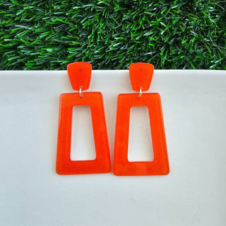 Avery Earrings - Orange Glitter, ShopCottonBelles - A Blissfully Beautiful Boutique