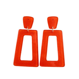 Avery Earrings - Orange Glitter, ShopCottonBelles - A Blissfully Beautiful Boutique