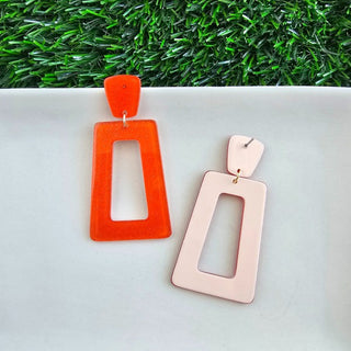 Avery Earrings - Orange Glitter, ShopCottonBelles - A Blissfully Beautiful Boutique