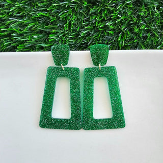 Avery Earrings - Green Glitter, ShopCottonBelles - A Blissfully Beautiful Boutique