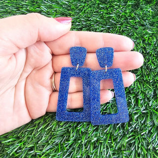Avery Earrings - Blue Glitter, ShopCottonBelles - A Blissfully Beautiful Boutique