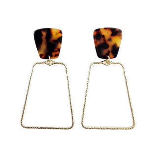 Ariana Earrings - Tortoise, ShopCottonBelles - A Blissfully Beautiful Boutique