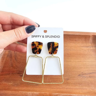 Ariana Earrings - Tortoise, ShopCottonBelles - A Blissfully Beautiful Boutique