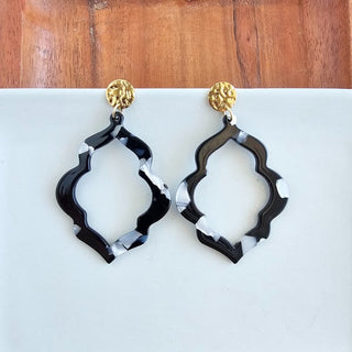 Talia Earrings - Onyx Black, ShopCottonBelles - A Blissfully Beautiful Boutique