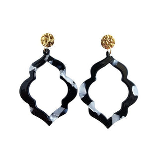 Talia Earrings - Onyx Black, ShopCottonBelles - A Blissfully Beautiful Boutique