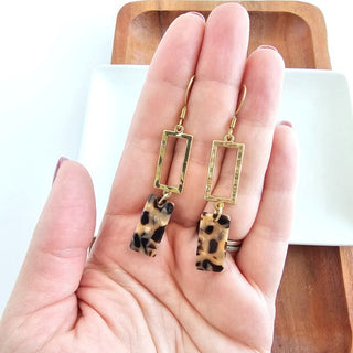 Raya Earrings - Cheetah, ShopCottonBelles - A Blissfully Beautiful Boutique