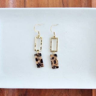 Raya Earrings - Cheetah, ShopCottonBelles - A Blissfully Beautiful Boutique