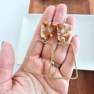 Ariana Earrings - Rust, ShopCottonBelles - A Blissfully Beautiful Boutique