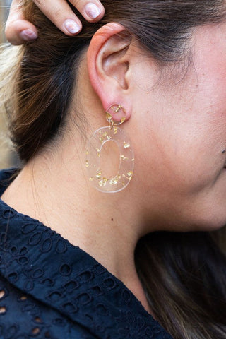 Sloan Earrings - Gold Foil, ShopCottonBelles - A Blissfully Beautiful Boutique