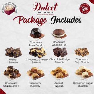 Brownie Ganache Bakery Collection, Dulcet Gift Baskets - A Blissfully Beautiful Boutique