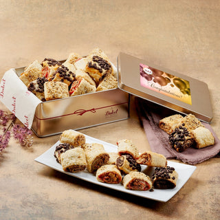 All Flavored Rugelah Assortment Tin, Dulcet Gift Baskets - A Blissfully Beautiful Boutique