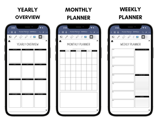 Digital Phone Planner Neutral, Jessica Autumn - A Blissfully Beautiful Boutique