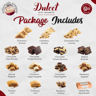 Deluxe Pastry and Tea Gift Set, Dulcet Gift Baskets - A Blissfully Beautiful Boutique
