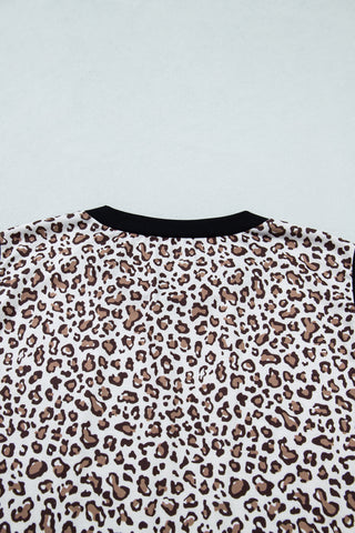 Khaki Contrast Trim Plus Size Leopard Vest, Dear-Lover Dropshipping - A Blissfully Beautiful Boutique