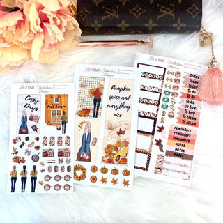 3 Sheets Let it Fall Sticker Set