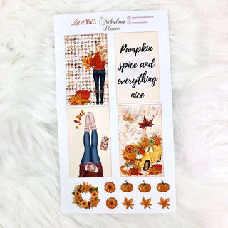 3 Sheets Let it Fall Sticker Set