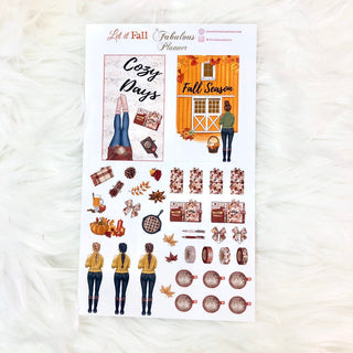 3 Sheets Let it Fall Sticker Set