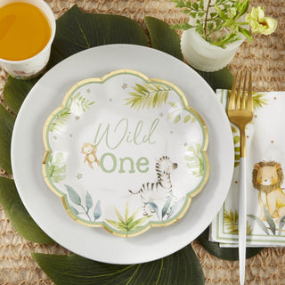 Safari Baby 7 in. Premium Paper Plates (Set of 16), A Blissfully Beautiful Boutique - A Blissfully Beautiful Boutique