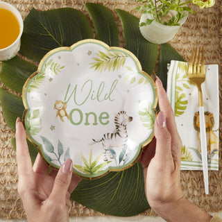 Safari Baby 7 in. Premium Paper Plates (Set of 16), A Blissfully Beautiful Boutique - A Blissfully Beautiful Boutique