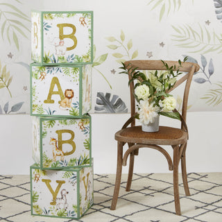 Woodland Baby Block Box - (Set of 4), A Blissfully Beautiful Boutique - A Blissfully Beautiful Boutique