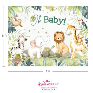 SAFARI BABY SHOWER PHOTO BACKDROP, A Blissfully Beautiful Boutique - A Blissfully Beautiful Boutique