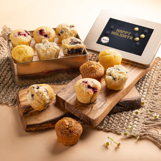 Muffin Assortment Tin, Dulcet Gift Baskets - A Blissfully Beautiful Boutique