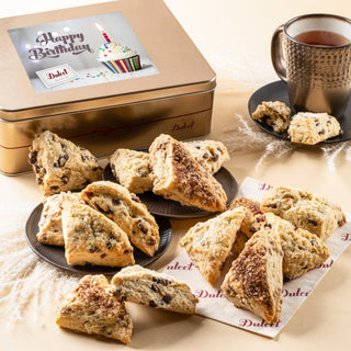 Artisan Scone Assortment Gift Tin, Dulcet Gift Baskets - A Blissfully Beautiful Boutique