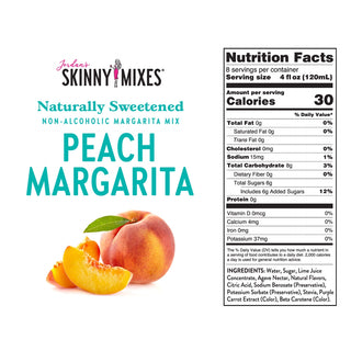 Jordan's Skinny Mixes - Natural Peach Margarita - Mixer, Skinny Mixes - Faire - A Blissfully Beautiful Boutique