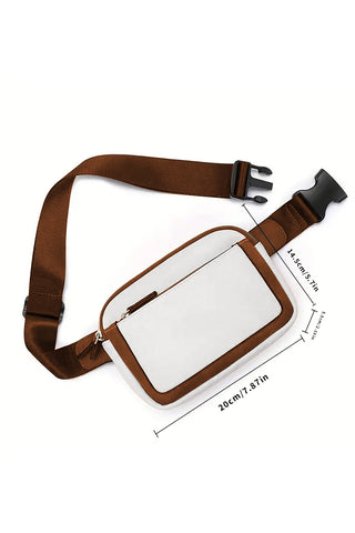 White Adjustable Strap Mini PU Leather Crossbody Bag, A Blissfully Beautiful Boutique - A Blissfully Beautiful Boutique