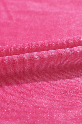 Rose Frilled Neck Smocked Bodice Velvet Dress, A Blissfully Beautiful Boutique - A Blissfully Beautiful Boutique