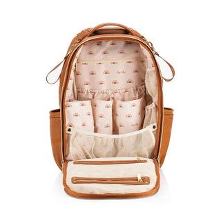Cognac Boss Plus™ Backpack Diaper Bag, Itzy Ritzy - A Blissfully Beautiful Boutique