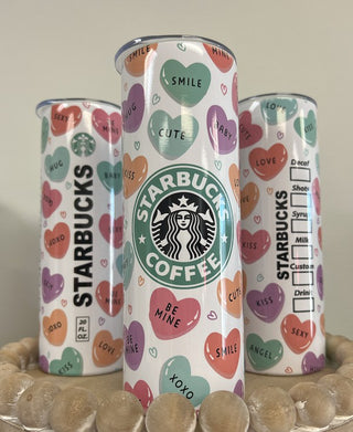 Conversation Heart Tumbler, Southern Chic Wholesale - A Blissfully Beautiful Boutique