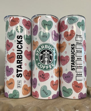 Conversation Heart Tumbler, Southern Chic Wholesale - A Blissfully Beautiful Boutique