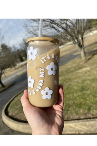 Good Day to Have a Good Day Glass Can, Southern Chic Wholesale - A Blissfully Beautiful Boutique