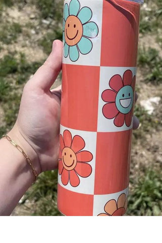 ColorBlock Multi Daisy Tumbler, Southern Chic Wholesale - A Blissfully Beautiful Boutique