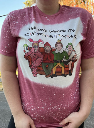 The One Where Its Christmas Tee, Southern Chic Wholesale - A Blissfully Beautiful Boutique
