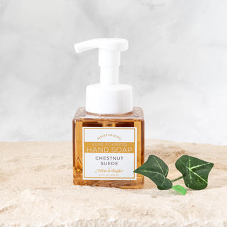 Mixologie - CHESTNUT SUEDE LUXE FOAMING HAND SOAP, A Blissfully Beautiful Boutique - A Blissfully Beautiful Boutique