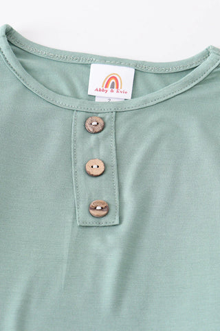 Sage bamboo pajamas set, A Blissfully Beautiful Boutique - A Blissfully Beautiful Boutique