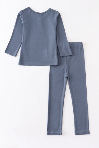 Blue bamboo pajamas set, A Blissfully Beautiful Boutique - A Blissfully Beautiful Boutique