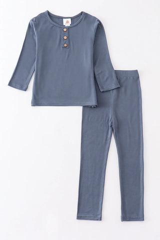 Blue bamboo pajamas set, A Blissfully Beautiful Boutique - A Blissfully Beautiful Boutique
