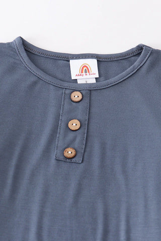 Blue bamboo pajamas set, A Blissfully Beautiful Boutique - A Blissfully Beautiful Boutique