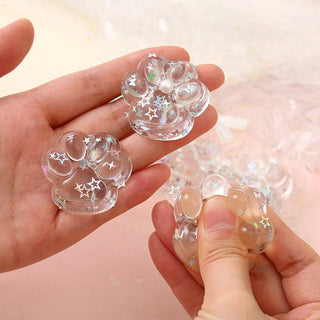 Pinch Family: Taba Squishy Transparent Cat Paw Fidget