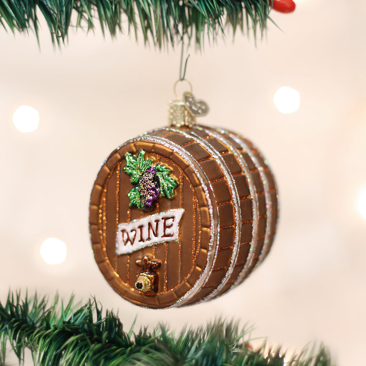 Wine Barrel Christmas Ornament - Thumbnail 3